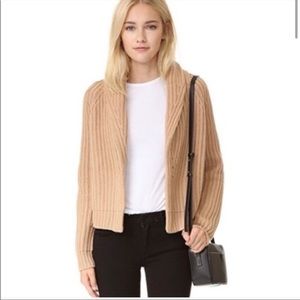 Vince Cashmere Wool Blend Crop Cardigan